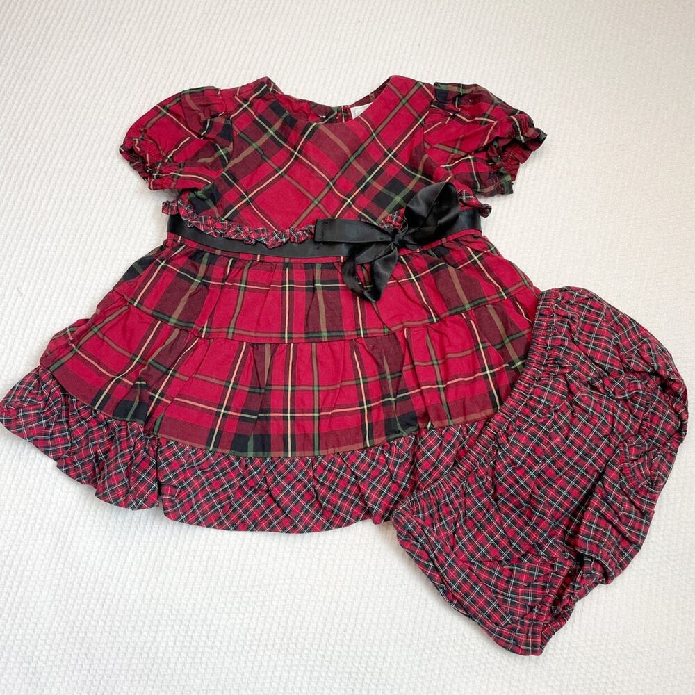 American Living Plaid Dress And Bloomer Set